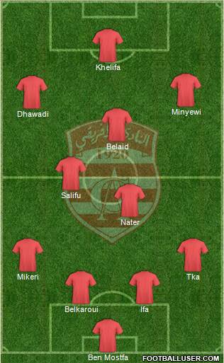 Club Africain Tunis Formation 2014