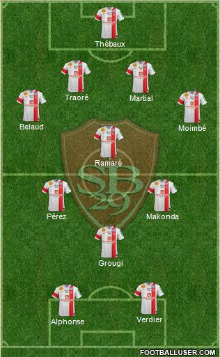 Stade Brestois 29 Formation 2014