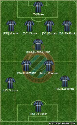 Club Brugge KV Formation 2014