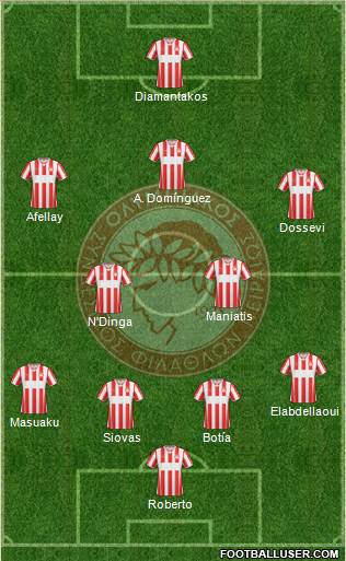 Olympiakos SF Piraeus Formation 2014