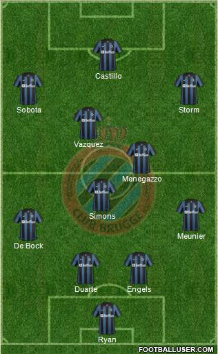 Club Brugge KV Formation 2014