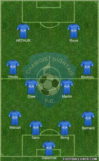 Chamois Niortais Football Club Formation 2014