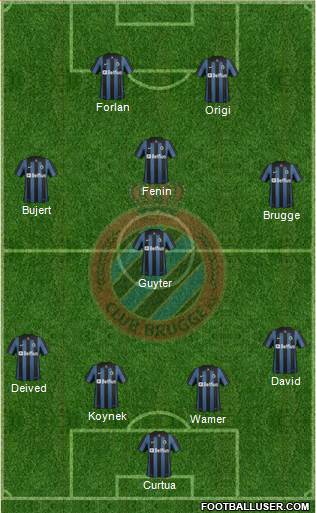 Club Brugge KV Formation 2014