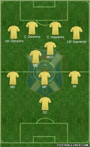 C.D. Tenerife S.A.D. Formation 2014