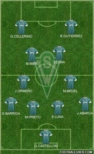 CD Santiago Wanderers S.A.D.P. Formation 2014