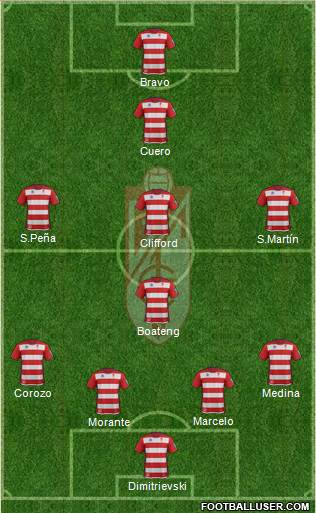 Granada C.F. Formation 2014