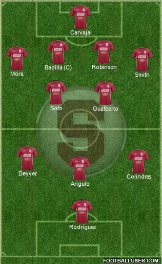 CD Saprissa Formation 2014