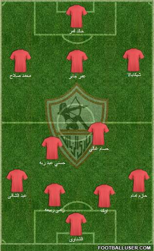 Zamalek Sporting Club Formation 2014