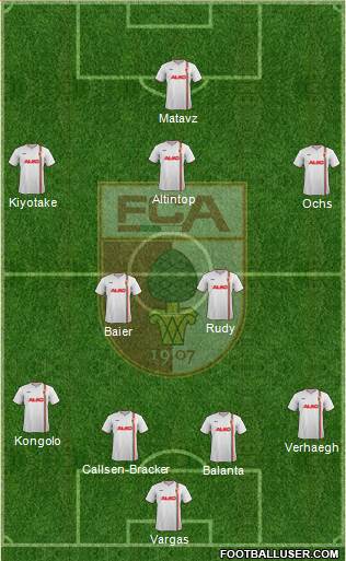 FC Augsburg Formation 2014