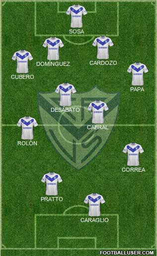 Vélez Sarsfield Formation 2014