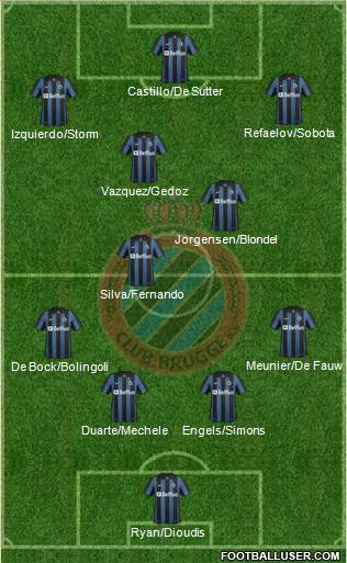 Club Brugge KV Formation 2014