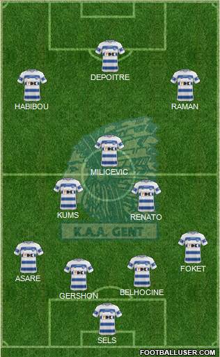 KAA Gent Formation 2014