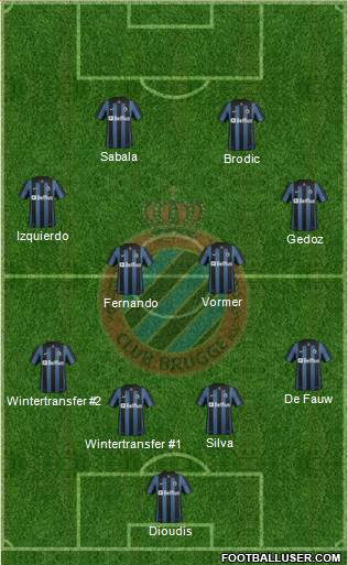 Club Brugge KV Formation 2014