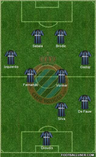 Club Brugge KV Formation 2014