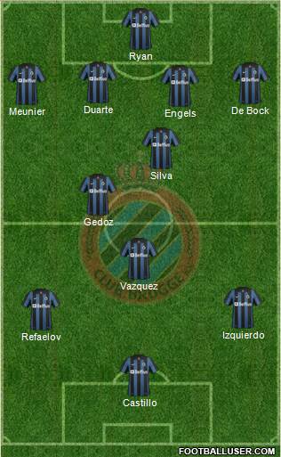 Club Brugge KV Formation 2014