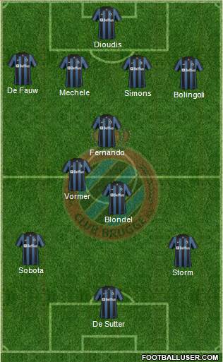 Club Brugge KV Formation 2014