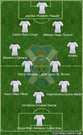 C.D. Tenerife S.A.D. Formation 2014