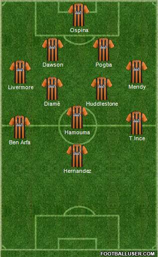 Hull City Formation 2014