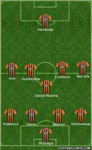 Hull City Formation 2014