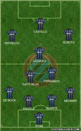 Club Brugge KV Formation 2014