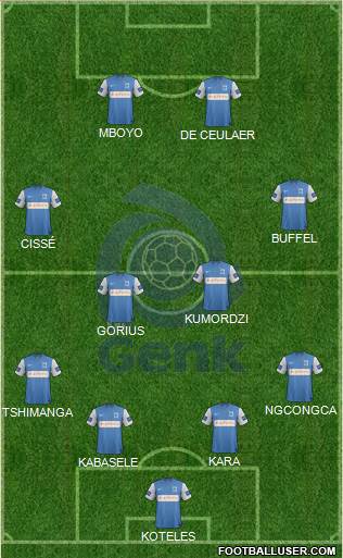 K Racing Club Genk Formation 2014