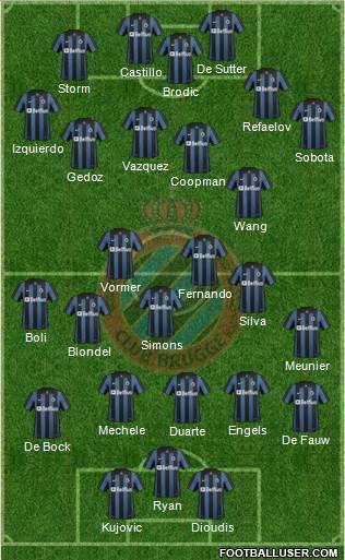 Club Brugge KV Formation 2014