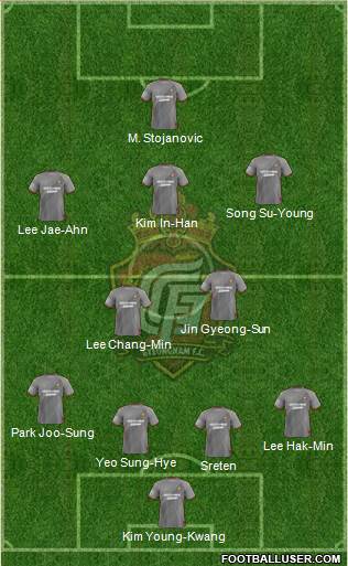 Gyeongnam FC Formation 2014