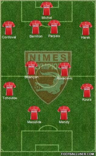 Nîmes Olympique Formation 2014