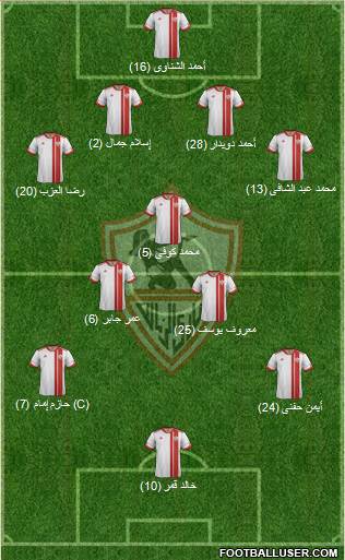 Zamalek Sporting Club Formation 2014