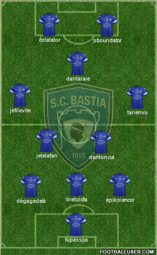 Sporting Club Bastia Formation 2014