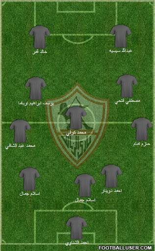 Zamalek Sporting Club Formation 2014