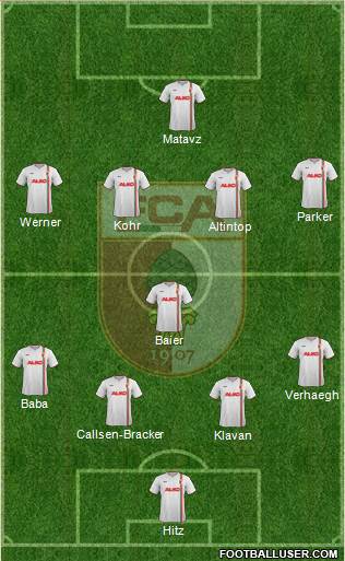 FC Augsburg Formation 2014