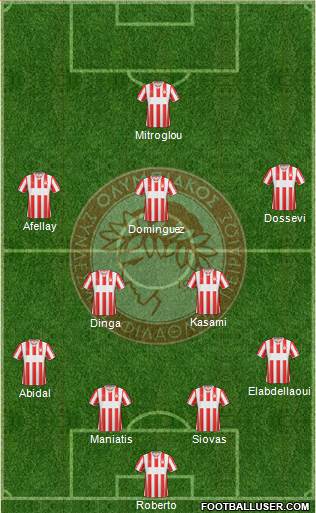 Olympiakos SF Piraeus Formation 2014