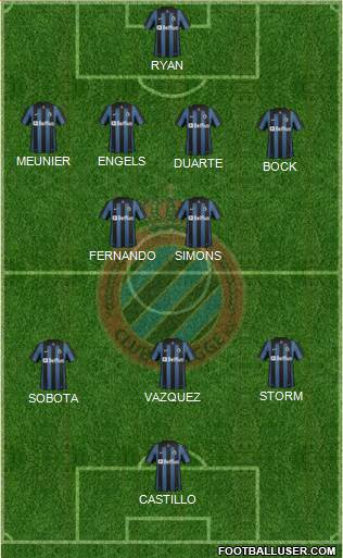 Club Brugge KV Formation 2014