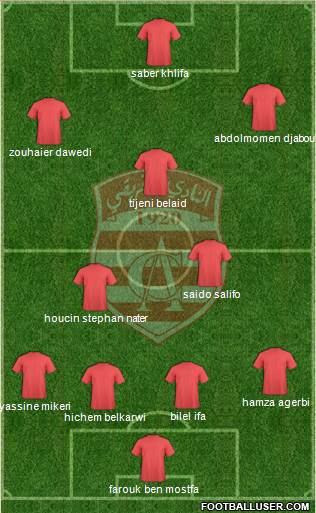 Club Africain Tunis Formation 2014