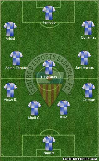 C.E. Sabadell Formation 2014