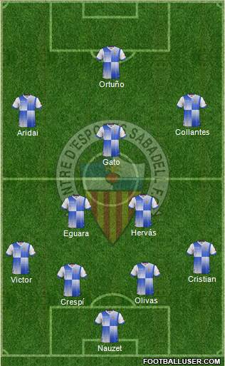 C.E. Sabadell Formation 2014