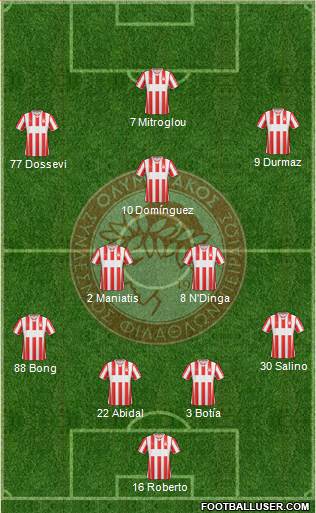 Olympiakos SF Piraeus Formation 2014