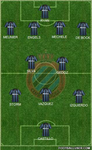 Club Brugge KV Formation 2014