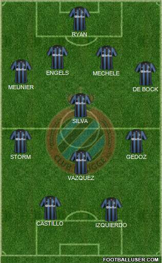 Club Brugge KV Formation 2014