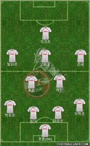 1.FC Köln Formation 2014