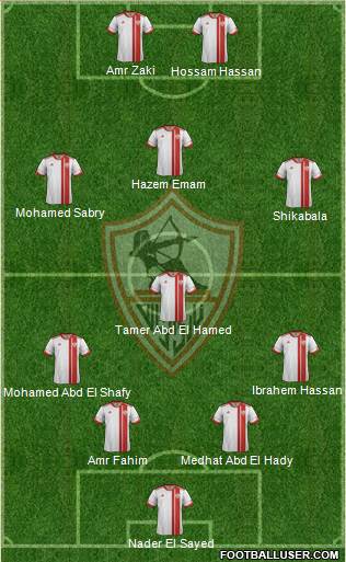 Zamalek Sporting Club Formation 2014