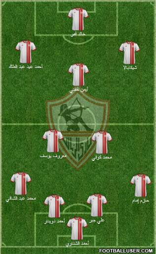 Zamalek Sporting Club Formation 2014