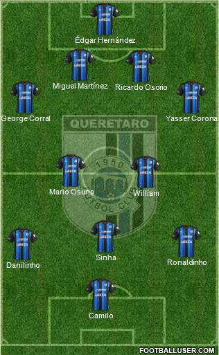 Club de Fútbol Gallos Blancos Formation 2014