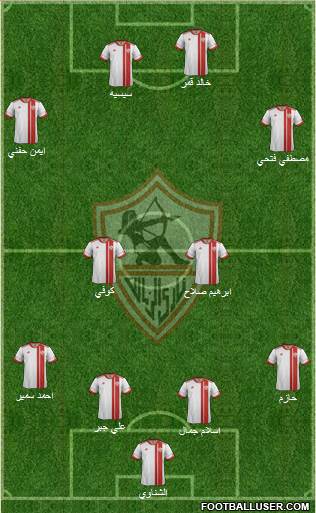 Zamalek Sporting Club Formation 2014