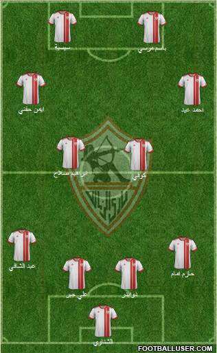 Zamalek Sporting Club Formation 2014