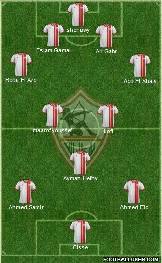 Zamalek Sporting Club Formation 2014