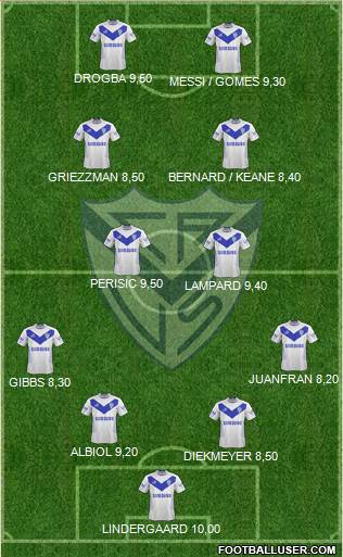 Vélez Sarsfield Formation 2014