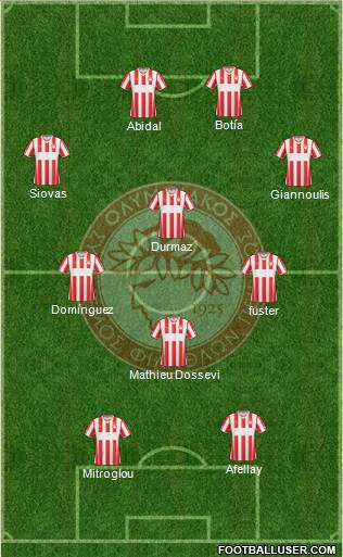 Olympiakos SF Piraeus Formation 2014