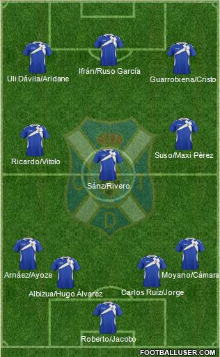 C.D. Tenerife S.A.D. Formation 2014